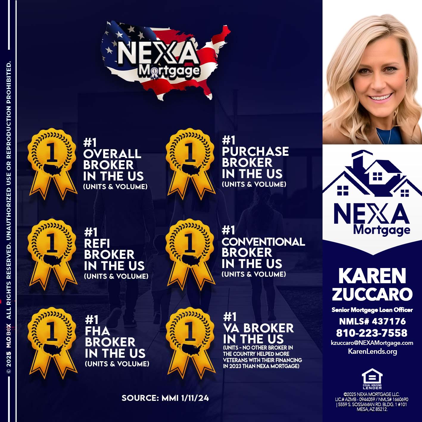 #1 - Karen Zuccaro -Senior Mortgage Loan Officer