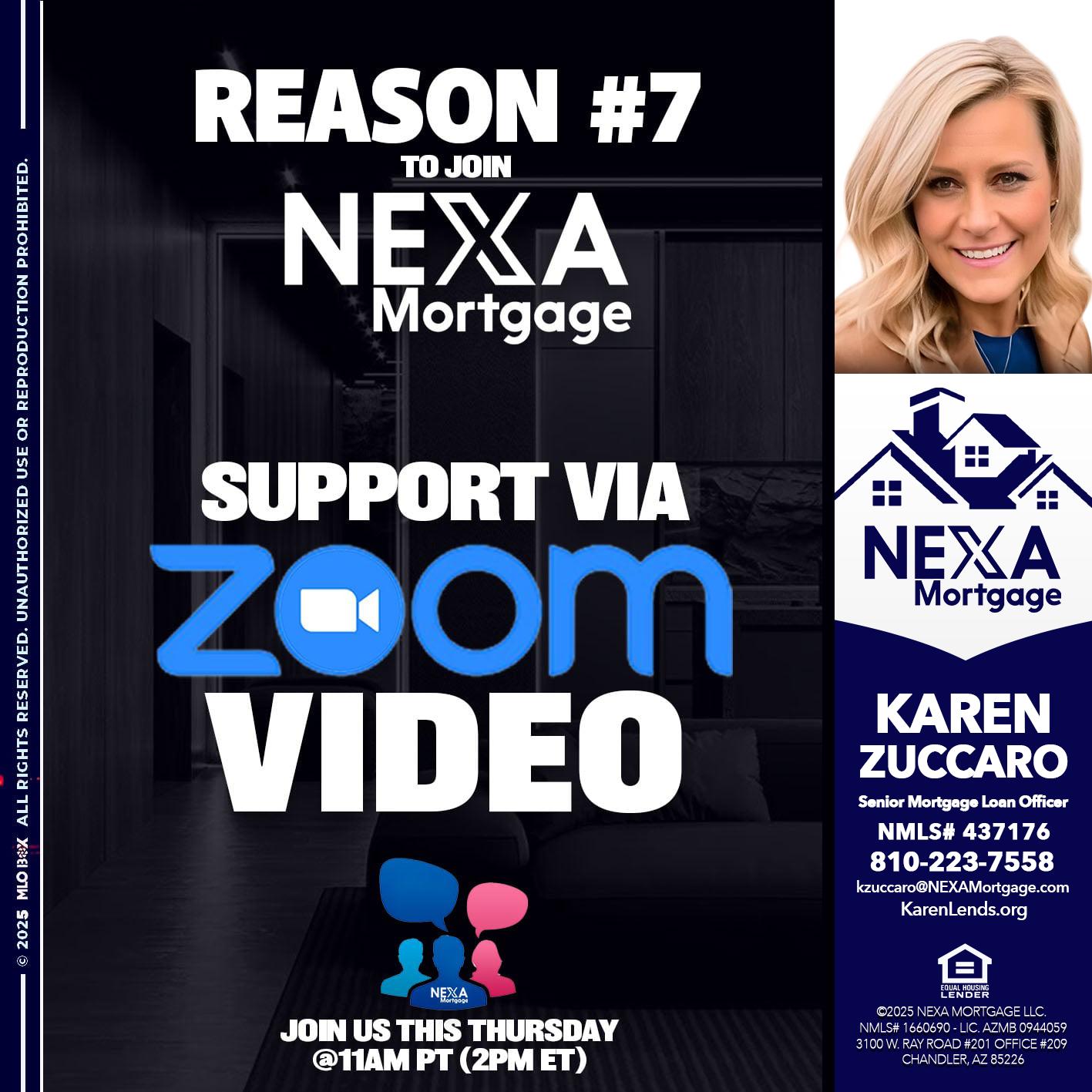 REASON 7 - Karen Zuccaro -Senior Mortgage Loan Officer