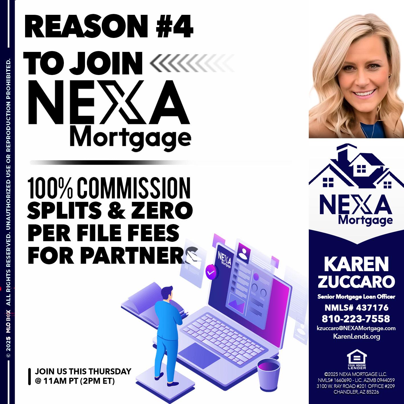 REASON 4 - Karen Zuccaro -Senior Mortgage Loan Officer