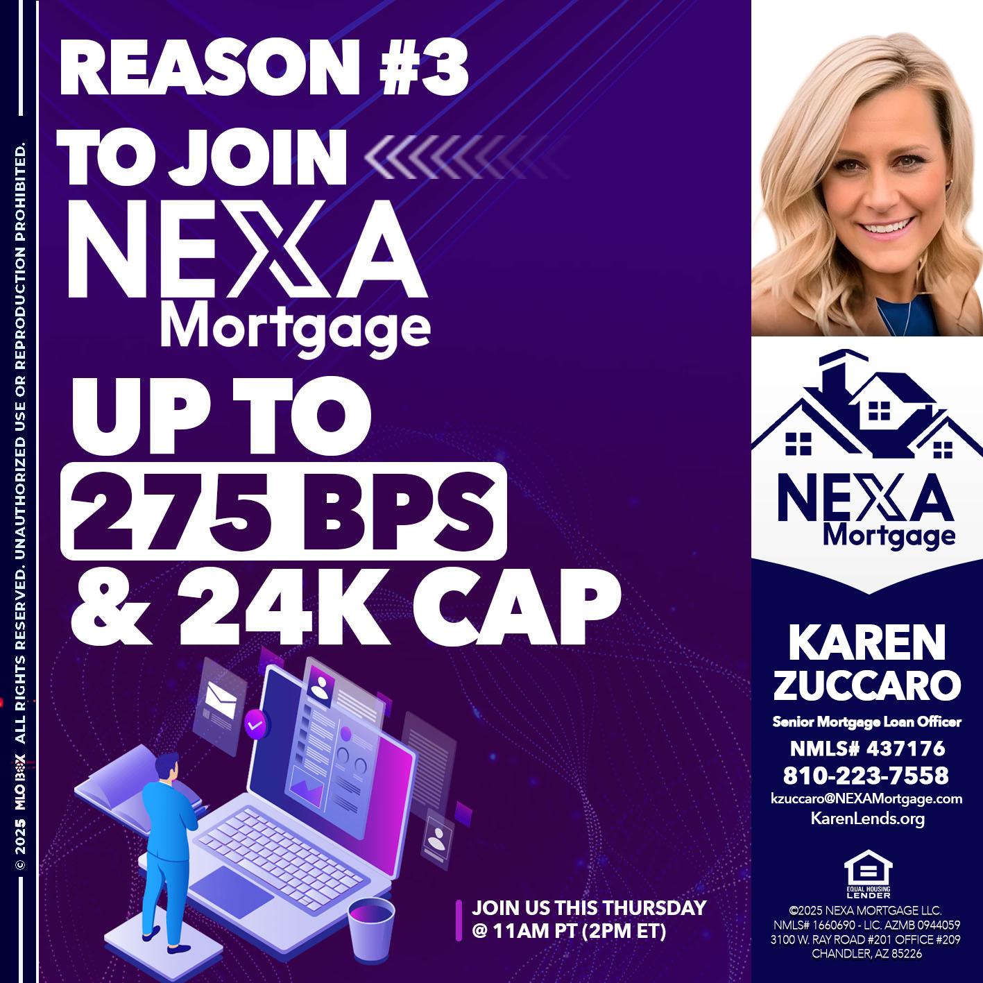 REASON 3 - Karen Zuccaro -Senior Mortgage Loan Officer