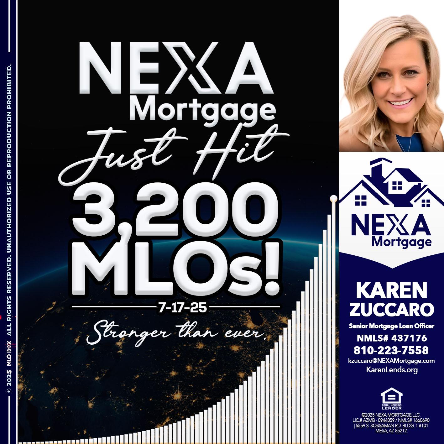 3200 MLOs - Karen Zuccaro -Senior Mortgage Loan Officer
