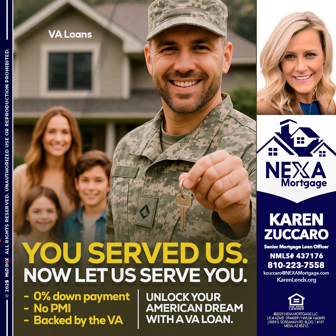 YOU DESERVED - Karen Zuccaro -Senior Mortgage Loan Officer