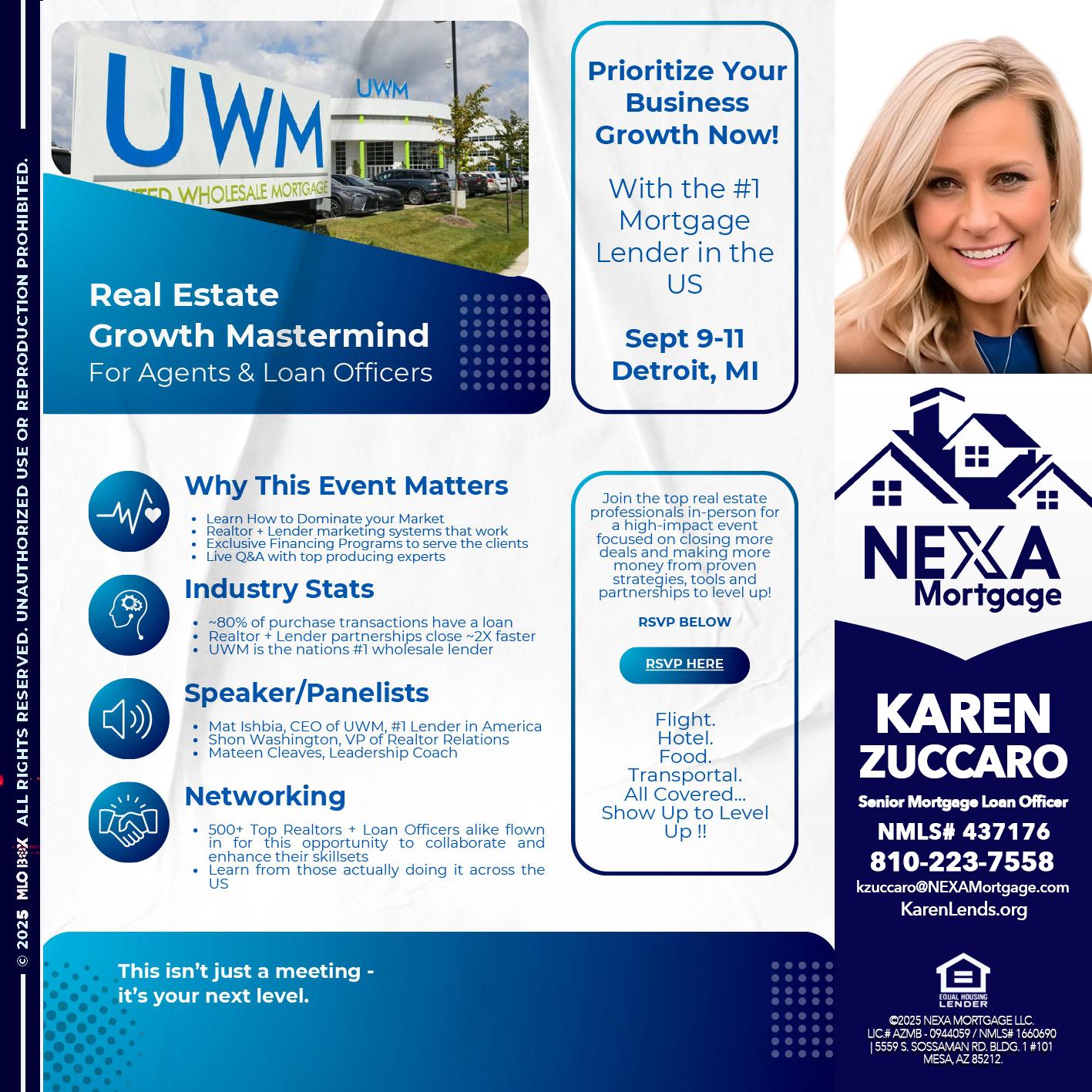 DETROIT TRIP - Karen Zuccaro -Senior Mortgage Loan Officer